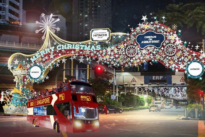 Tiket Big Bus Singapore Christmas Light-Up Tour Harga Promo - Tiket.com