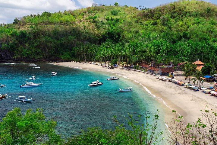 Snorkeling di Crystal Bay Nusa Penida dengan air jernih
