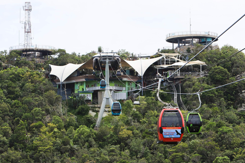 170+ A Scenic View Of Langkawi Sky Bridge Stock Photos