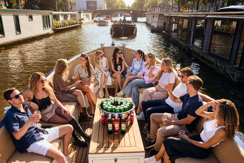 Canal Booze Cruise with Unlimited Drinks Option in Amsterdam PEEyXEXI