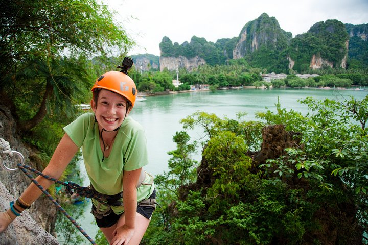 Intermediate-Advanced Half Day Private Rock Climbing Trip at Railay Beach CRrExAXq