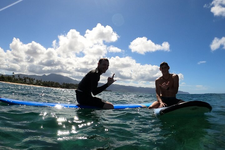 Learn to surf with a local big wave rider on the North Shore of