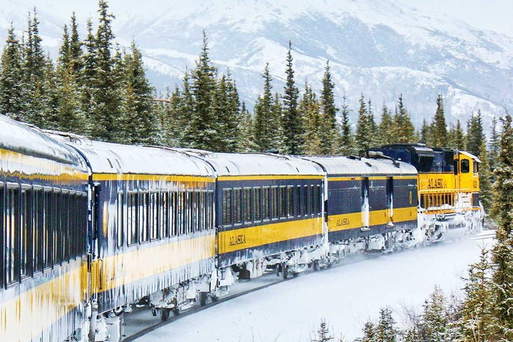 Alaska Railroad Aurora Winter Fairbanks to Anchorage One Way hT5UQFju
