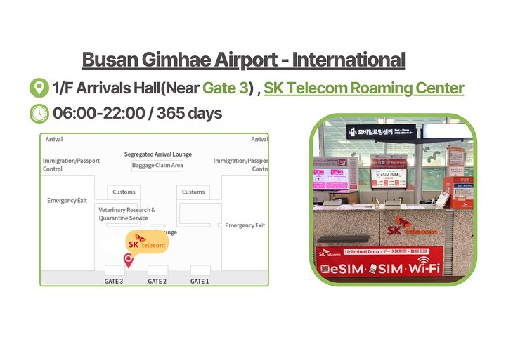 Korea SIM Card with SKT Unlimited Local Data & Voice Calls  7B6NMH9E