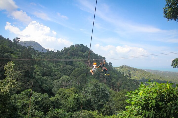 Zipline & Coffee with Waterfall Views in Koh Samui amkJp8LS