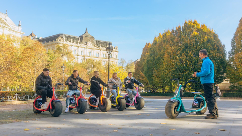 Budapest City Tours on MonsteRoller E-Scooters tnLdskDv