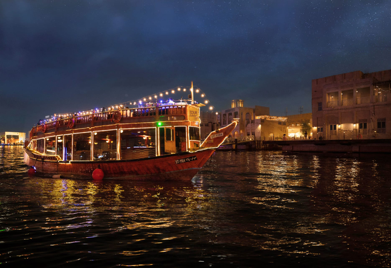 Get Ticket Tour Dubai: Marina Luxury Dhow Cruise with 5-Star Indian ...