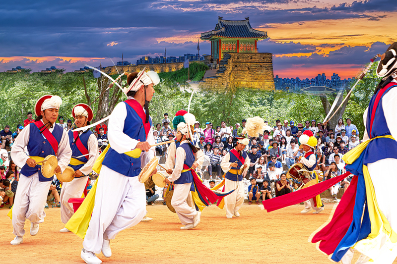 Korean Folk Village, Suwon Hwaseong, Starfield, GwangmyeongCave Tour 9pINoBVv