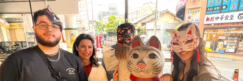 Tokyo Lucky Cat Temple & Harajuku Cat Cafe Half-Day Tour 0McbLE8H