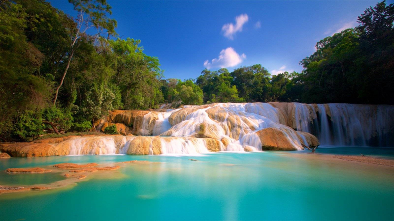 Palenque Site, Agua Azul & Misol-Ha Waterfalls from Palenque 4ImJ1Uyh