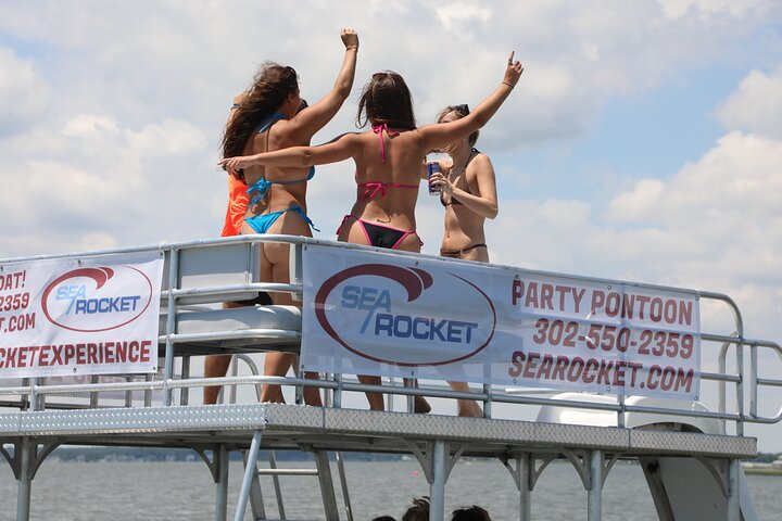 2-Hr Sunset Ultimate Party Pontoon Rental in Chincoteague Island I8rqkOVW