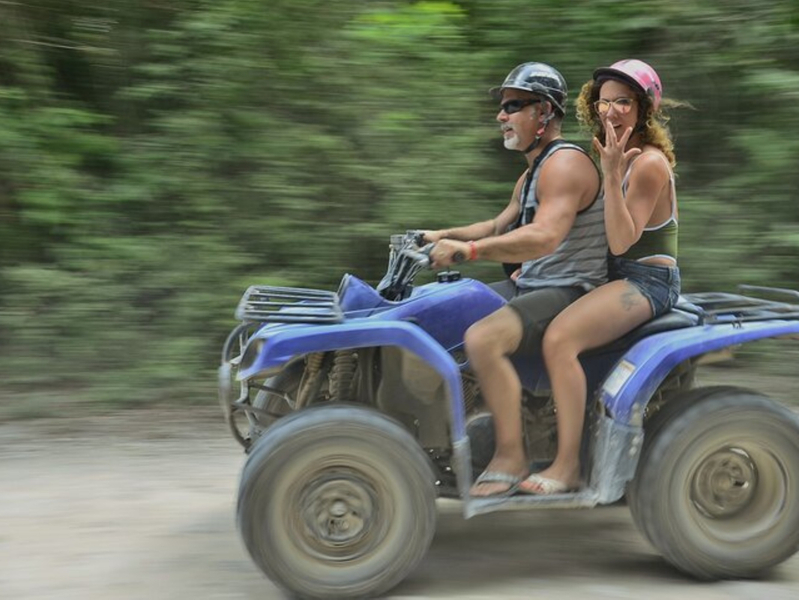 Adventure in ATV and Cenote swimming in Mexico UGXO7EmN