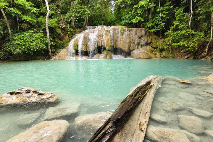 Kanchanaburi Tour Erawan Waterfall Temples and Giant Rain Tree BW8N6pSV