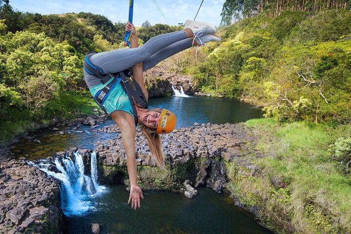 9-Line Waterfall Zipline Experience on the Big Island uz6ppGul