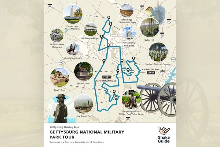 Gettysburg Battlefield Self Guided Audio Driving Tour FChnes38