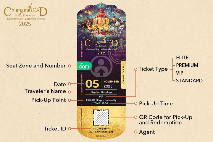 Official Tickets: 2026 Chiang Mai CAD Yi Peng Lantern Festival v4LYbUfz