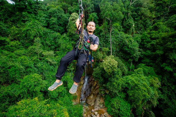 Koh Samui Jungle Zipline and Cafe with Waterfall Views KwZE9ovw