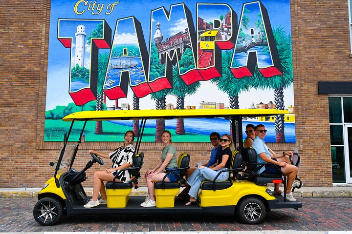Guided Tampa Sightseeing Tour in New Street Legal Golf Cart vUjtit4R