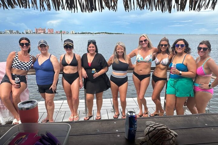 Private 90 Minute Tiki Boat Tour on Fort Myers Beach VJP595eh
