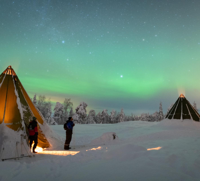 Auroras Northern Lights in Saariselka fLQdR4pb