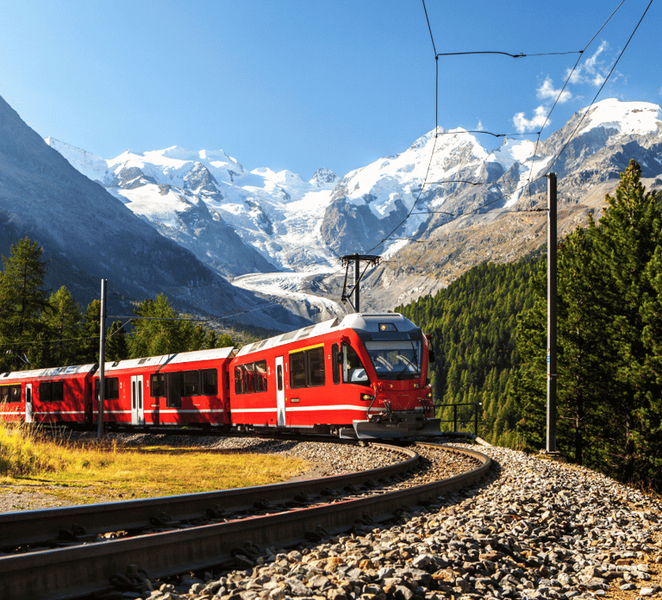 From Varenna: Bernina Red Train Ticket to St. Moritz r9aalzFH