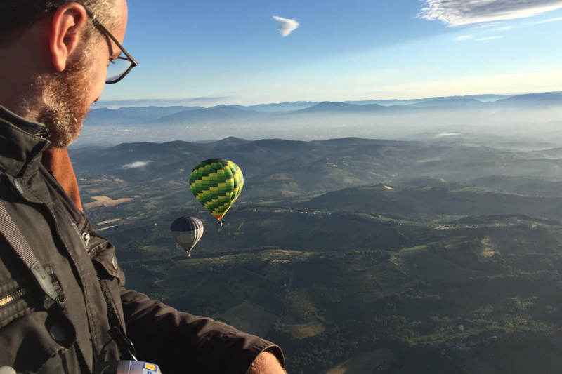 Hot Air Balloon Group Flight over Siena miFIT6ag