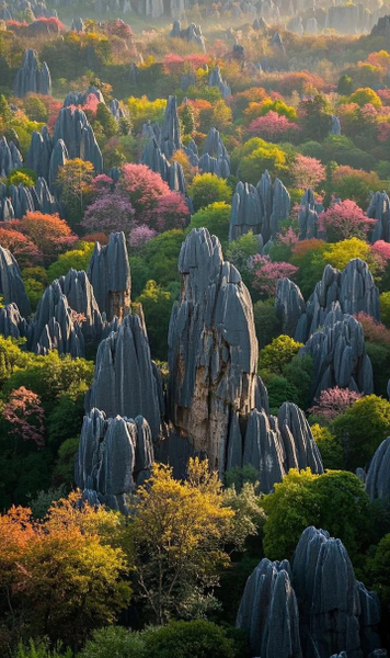 One-day private car tour of Yunnan Stone Forest/Jiuxiang/Dianchi Lake wv41g0mk