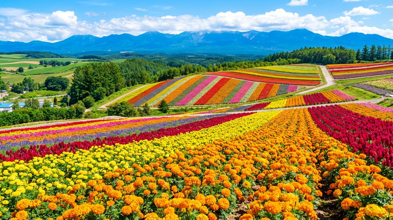 Free Shikisai-no-Oka Flower Viewing Ticket + Flower Field Tractor Tour: Hokkaido Biei Furano Flower Fields, Patchwork Road (drive-by), Seven Star Tree, Shirogane Blue Pond, Shirasu Falls, Shikisai-no-Oka, Farm Tomita (departing from Sapporo) WDqXi40N