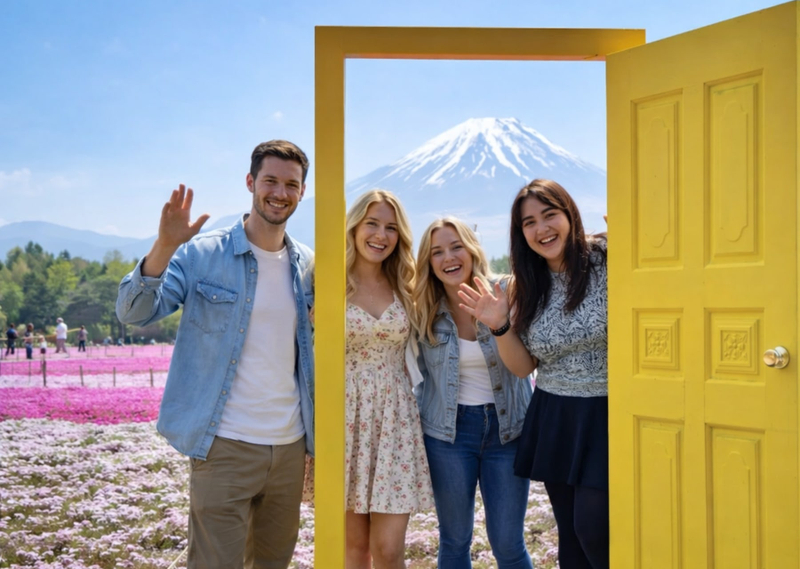 Season Special:Private Mt. Fuji Shibazakura Spring Tour (from Tokyo) JgdrcSlD
