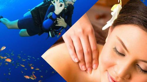 Boracay Diving (Underwater Photography, Professional Instructors, Tropical Fish and Coral Reefs) with Swedish or Hot Stone Massage Day Tours YYMlLZNE