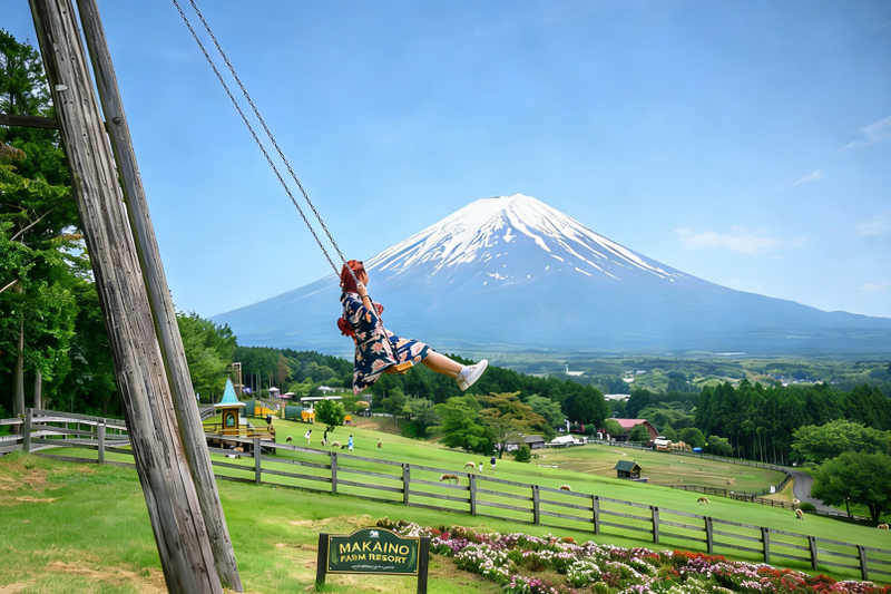 Mount Fuji Internet-Famous Attractions & Makaino Farm & Lake Tanuki & Arakurayama Sengen Park Day Tour (Optional Private Car Charter) IIqvgiZc
