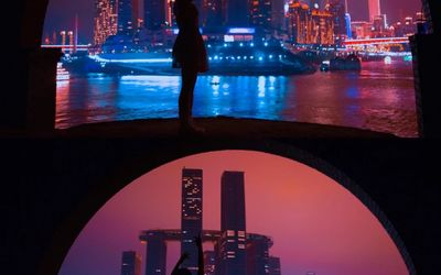 Chongqing Two Rivers Night Cruise & Nanbin Road Private Night Tour M6WkPsz3