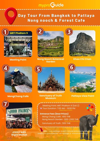 Bangkok Nong Nooch & Sanctuary of Truth Full-Day City Highlights Tour dvMWMg5T