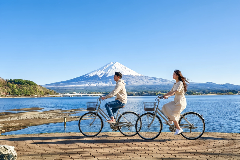 Mount Fuji Yamanakako Cycling & Lake Kawaguchi & Arakurayama Sengen Park & Nikawa Tokeiten Day Tour Wi7CggRg