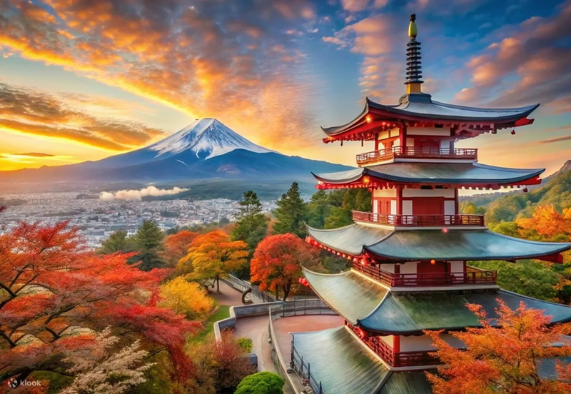 Mount Fuji One-Day Tour: Kawaguchiko Tenjozan Park with Ropeway & Arakurayama Sengen Park & Nichikawa Clock Shop & Lawson Convenience Store & Oishi Park (Departing from Tokyo) KH4SxpVy