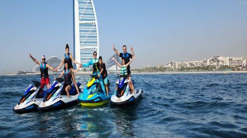 Dubai Burj Al Arab water scooter experience (includes media service and snacks) 10741, maximum 2 people per scooter Transport Passes yxcP62eA