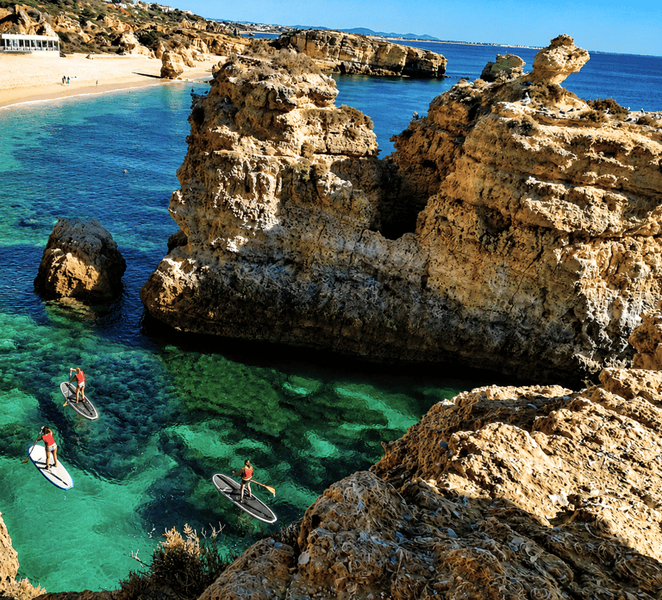 Albufeira: Guided SUP Tour Along the Coast and Sea Caves UomQio2r