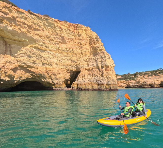 Carvoeiro: Benagil Cave Kayak Tour with 4k Photos jwAygYSw