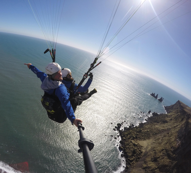 Vík: Paragliding Tandem Flight MNSEtByC