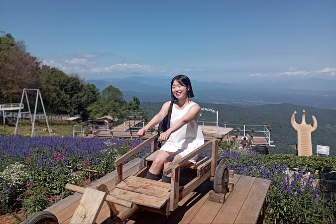 Join Tour Monjam + Elefin Farm + Cypress Lanes + Wat Pha Lat + Doi sutep (Meeting Point at Night Bazaar Meet the guide in front of McDonald’s Exchange) lPK060mJ