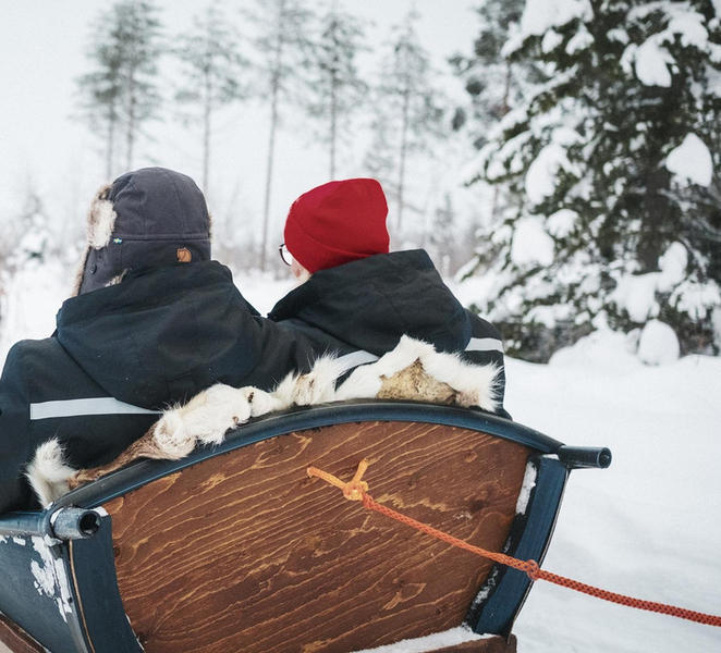 Rovaniemi: 2km Reindeer Sled Ride Through the Forest fiEn4fSx