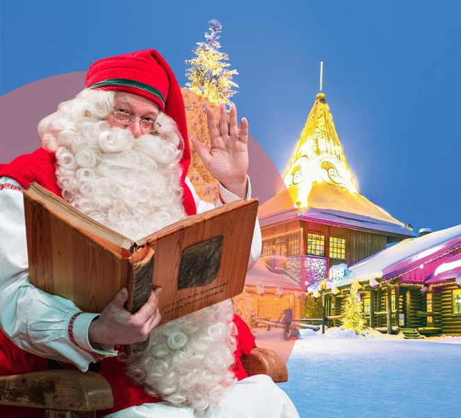 Rovaniemi: Santa Claus Village + Husky & Reindeer Sled Ride de2idHLW