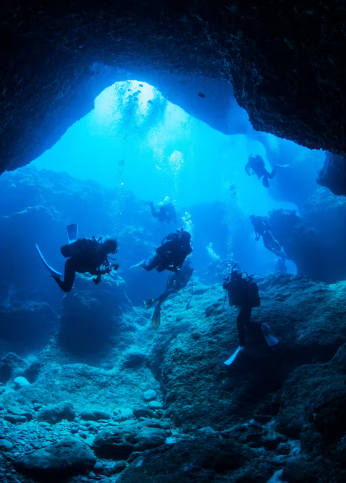 2-hour Diving and Snorkeling Experience at the Blue Cave in Okinawa City, Japan [Blue Cave Snorkeling/diving/English and Japanese instructors/shore entry to avoid seasickness] Ip23muc0