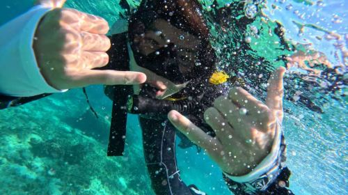2-hour diving experience at blue cave in Okinawa city, Japan: freediving/snorkeling + secret sea exploration + natural caves + Okinawa wave chasing uza2yKXs