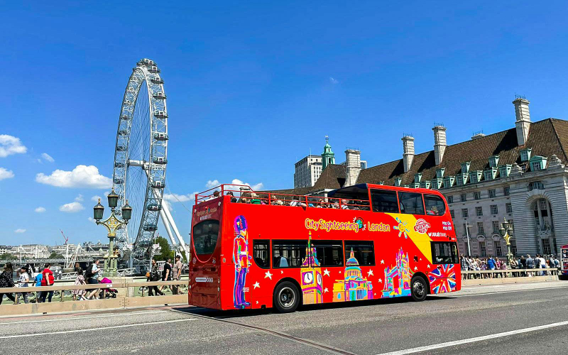 Combo (Save 15%): 24/48-Hr London Hop-On Hop-Off Bus Tours + Thames River Cruise L3jHIkk2