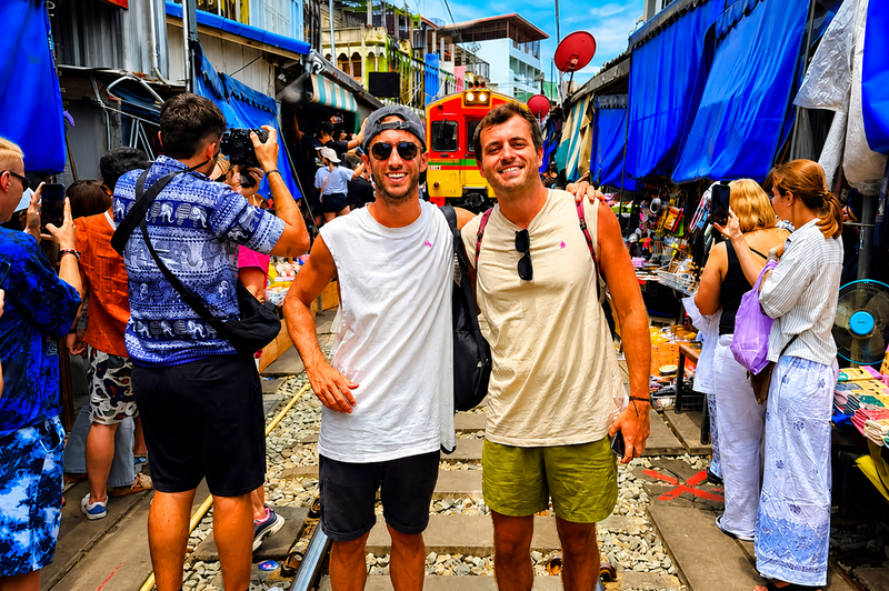 Private: Railway Market, Wat Bang Kung & Klong Khon Tour include private transfer JW2eyimp