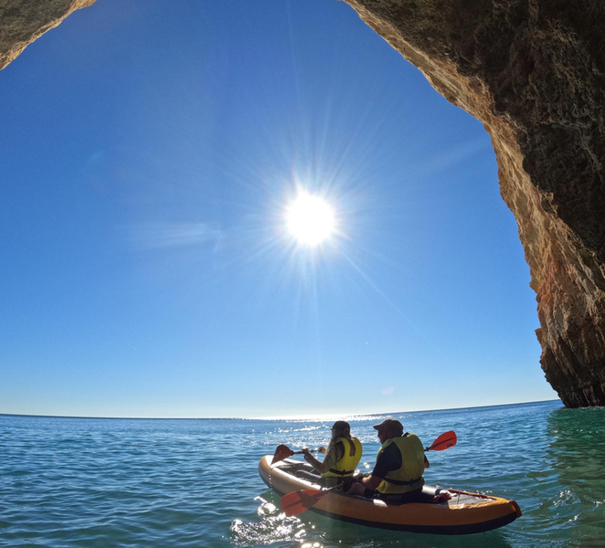 Benagil Caves: small group Kayaking Tour with a Local Guide an49S2XY