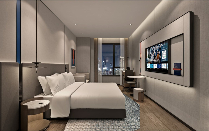 Bedroom, Holiday Inn Express SHANGHAI JING'AN XIKANG ROAD by IHG, Shanghai