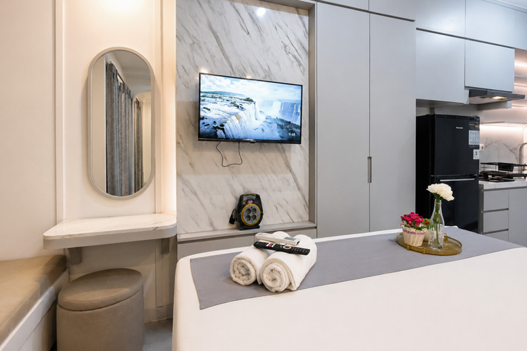Bedroom 5, Best Choice Studio Apartment at Westown View Surabaya By Travelio, Surabaya