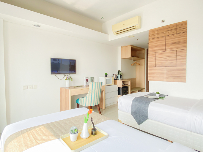 Bedroom 5, Bright Nest Studio (No Kitchen) at Apartment Bogor Icon By Travelio", Bogor